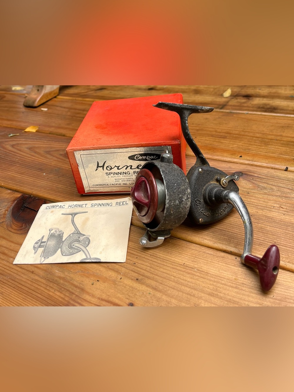 Vintage Compac Hornet Spinning Reel Made in Japan